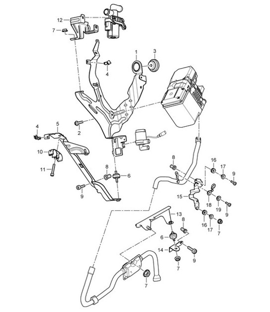 Diagram 813-085 Porsche 968 CS 3.0L 1993-95 Body