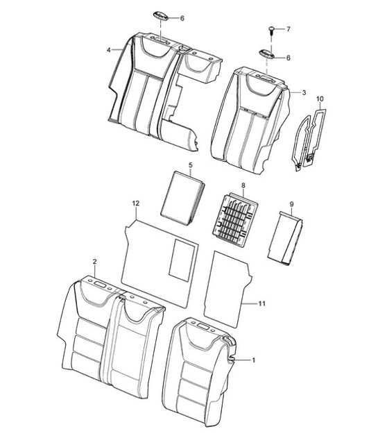 Diagram 817-045 Porsche 991 (911) MK1 2012-2016 Body
