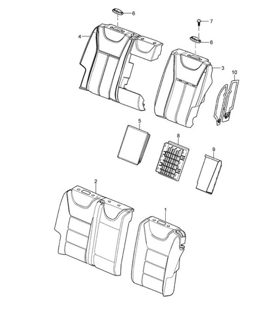 Diagram 817-047 Porsche Macan (95B) MK1 (2014-2018) Body