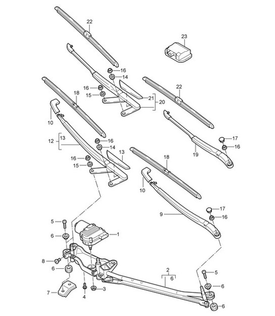 Diagram 904-000 Porsche Boxster 981 Spyder 3.8L 2016 Electrical equipment