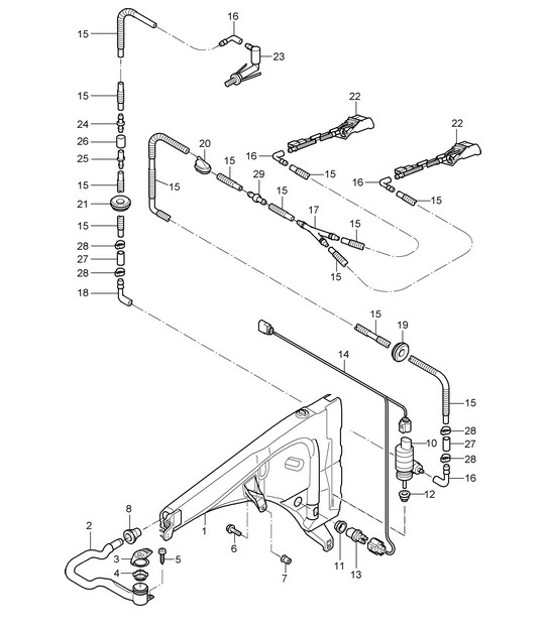 Diagram 904-010 Porsche 924S 2.5L 1986-87 