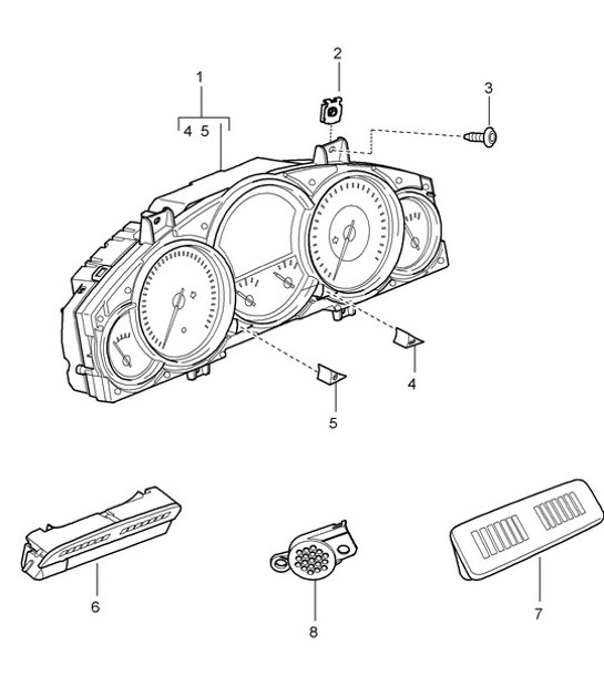 Diagram 906-000 Porsche 997 (911) MK1 2005-2008 Electrical equipment