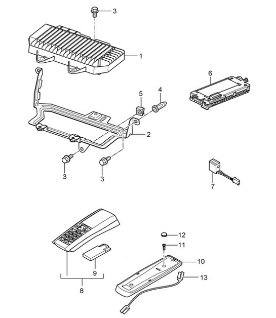 Diagram 911-011 Porsche 971.2 Panamera 4S E-Hybrid 2.9L V6 2021-23 