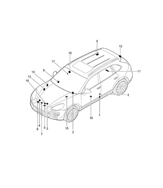 Diagram 001-005 Porsche 971.2 Panamera 4S E-Hybrid 2.9L V6 2021-23 