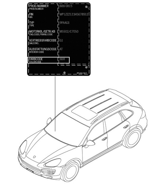 Diagram 004-000 Porsche Boxster 981 S / GTS 3.4L 2012-16 Accessories & others 