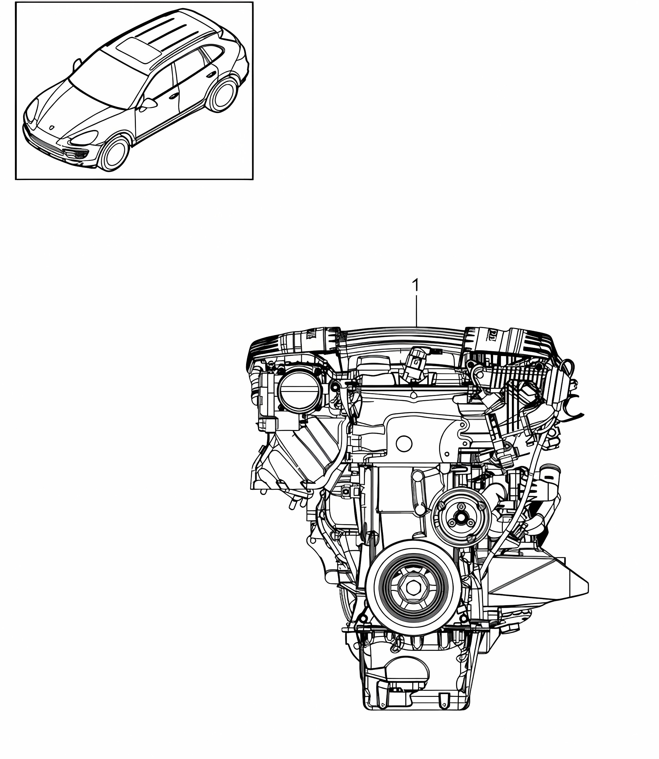 Replacement engine (Model: 5502,CEYA) Cayenne 9A2 (958) 3.6L 2011-18