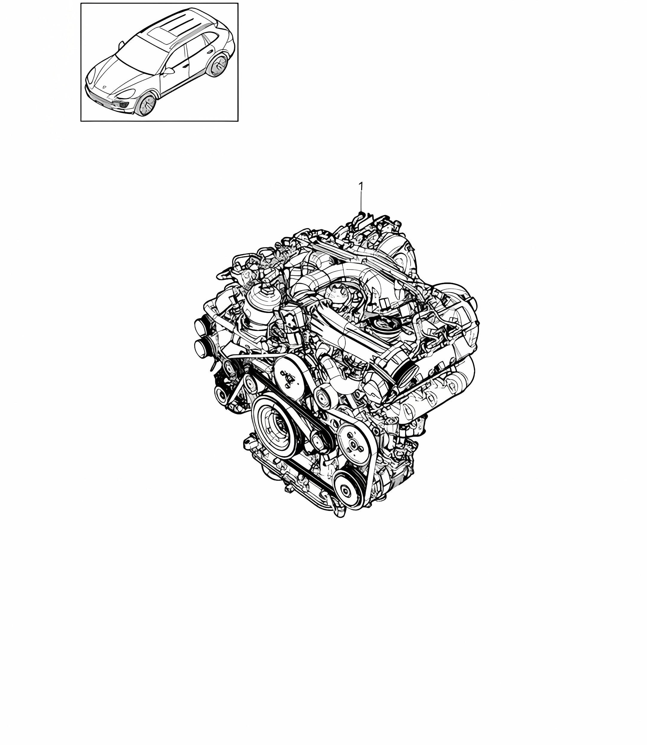 Replacement engine (Model: CRCA,CRCB, CNRB,CVVA, CVVB,CVVC) Cayenne 92A (958) 3.0L Diesel 05/2011-18