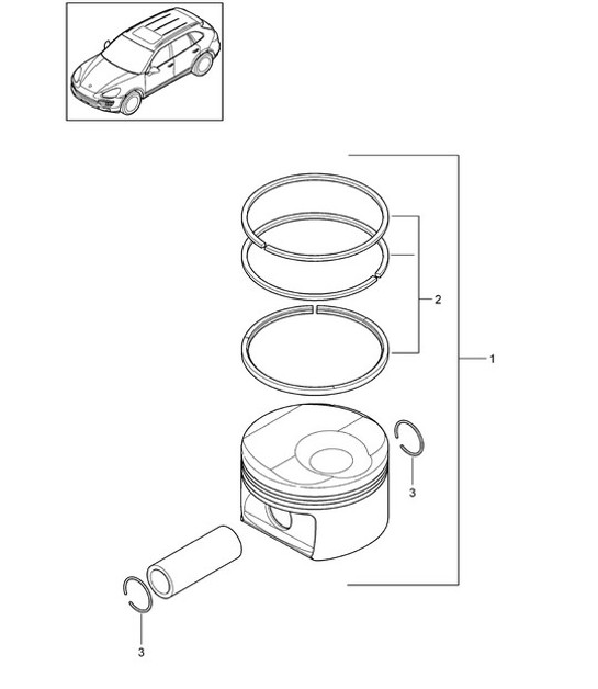 Diagram 102-045 Porsche 944 2.5L 8V 1982-87 