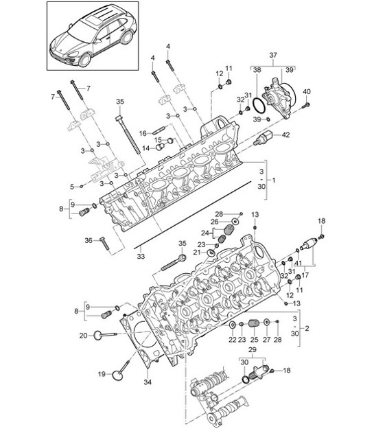 Diagram 103-000 Porsche 944 2.7L 8V 1988-89 