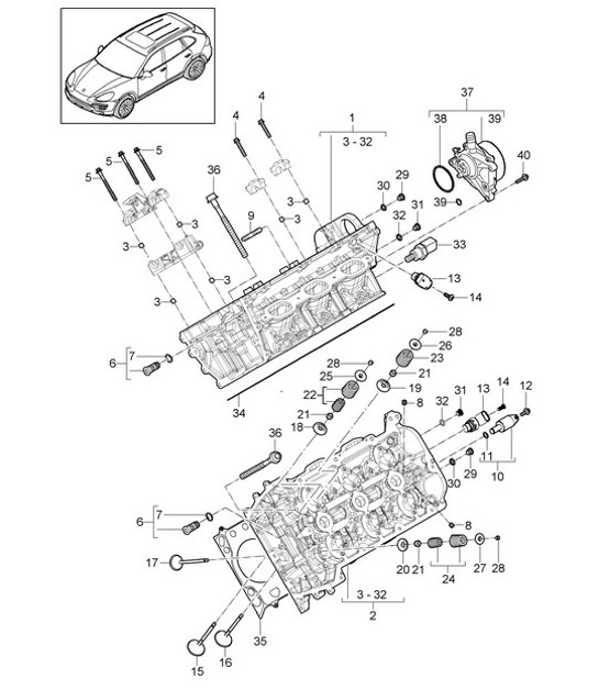 Diagram 103-002 Porsche 911 & 912 (1965-1989) Engine