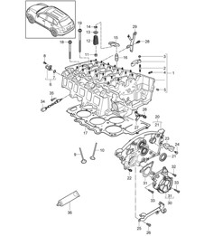 Cylinder head / Vacuum pump (Model: 5502,CEYA) Cayenne 92A (958) 3.6L 2011-18