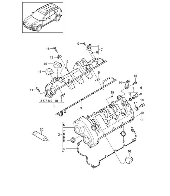 Diagram 103-020 Porsche Macan-e (95C) Electric 2024>> 
