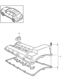 Valve cover (Model: 5502,CEYA) Cayenne 92A (958) 2011-18