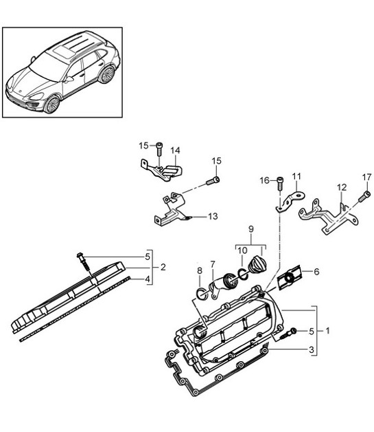 Diagram 103-030 Porsche 944 2.5L 8V 1982-87 