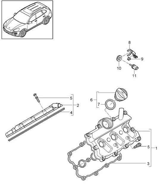 Diagram 103-035 Porsche 944 2.5L 8V 1982-87 