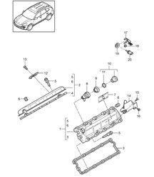 Kleppendeksel (Model: CUDB,CUDC) Cayenne 92A (958) 4,2L DIESEL 2011-18