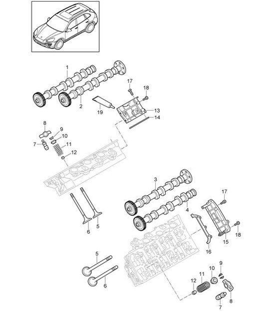 Diagram 103-062 Porsche 944 2.5L 8V 1982-87 