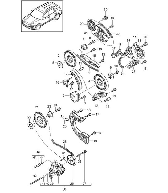 Diagram 103-087 Porsche Boxster 718 2.0L Manual (300 Bhp) 2017>> Engine