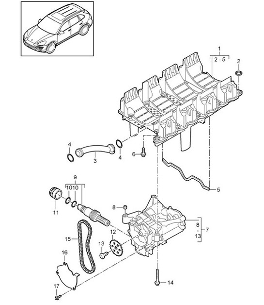 Diagram 104-000 Porsche 911 & 912 (1965-1989) Engine