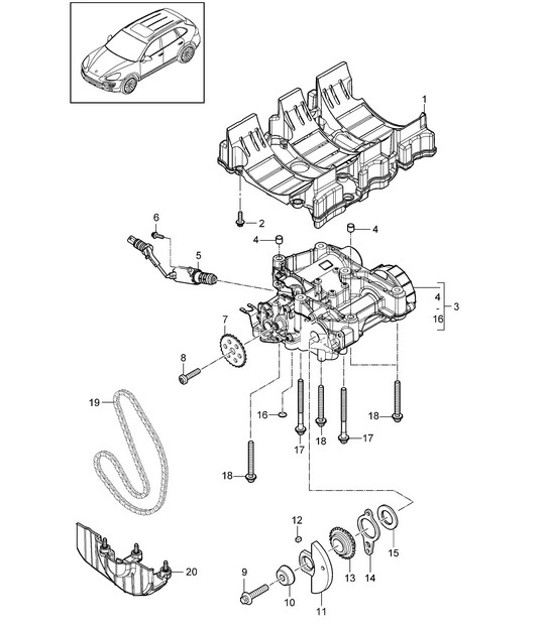 Diagram 104-005 Porsche 944 2.5L 8V 1982-87 