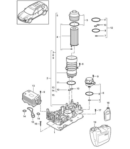 Diagram 104-085 Porsche 911 & 912 (1965-1989) Engine