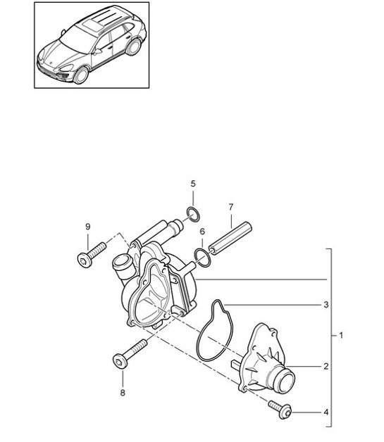 Diagram 105-017 Porsche 997 MKII GT2 RS 2011-13 Engine