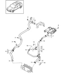 水冷 (型号: CURA,CUR, CXZA,CXZ) 卡宴 92A (958) 3.6L 2011-18