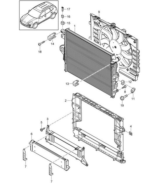 Diagram 105-030 Porsche 944 2.5L 8V 1982-87 