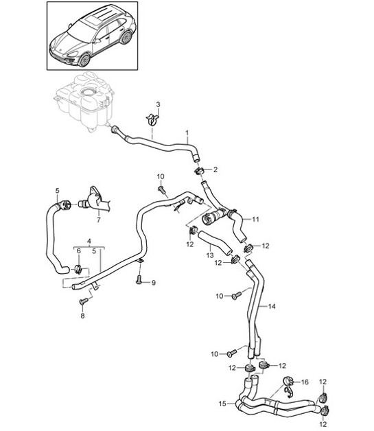 Diagram 105-067 Porsche 944 2.5L 8V 1982-87 