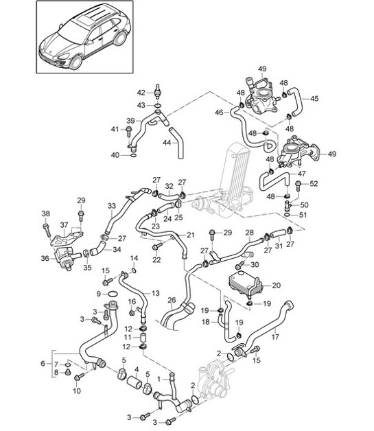 Diagram 105-075 Porsche 944 2.5L 8V 1982-87 