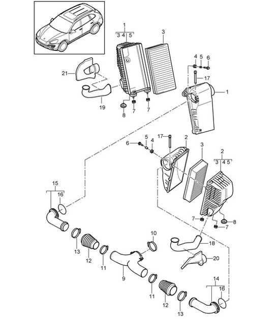 Diagram 106-000 Porsche 944 2.5L 8V 1982-87 