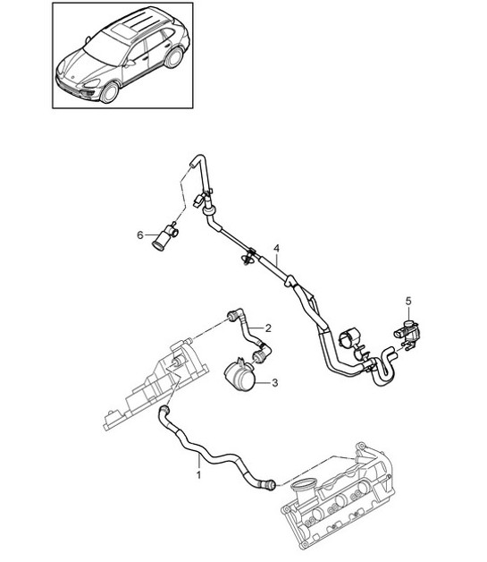 Diagram 107-017 Porsche 944 2.5L 8V 1982-87 