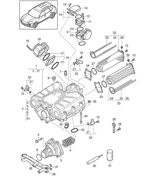 Diagram 107-065 Porsche 911 & 912 (1965-1989) Engine