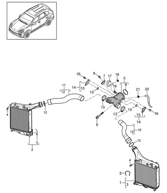 Diagram 107-072 Porsche 944 2.5L 8V 1982-87 