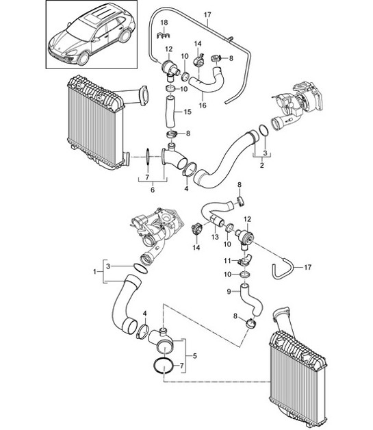Diagram 107-080 Porsche 997 MKII GT2 RS 2011-13 Engine