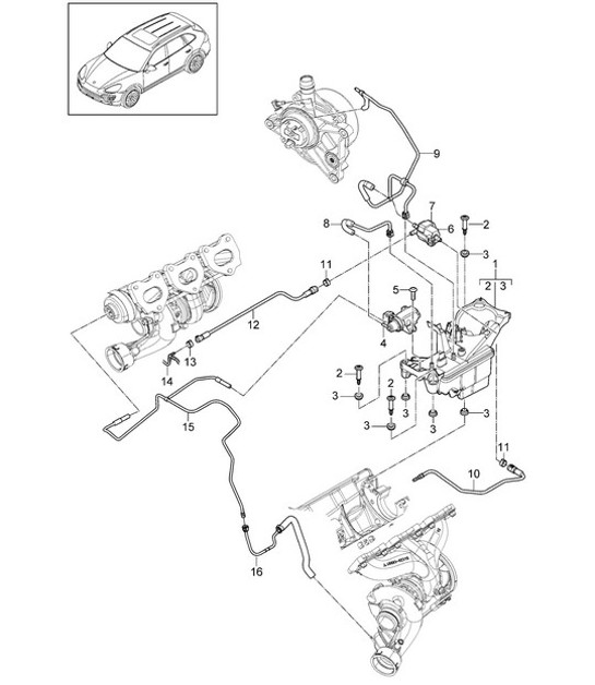 Diagram 107-090 Porsche 944 2.5L 8V 1982-87 