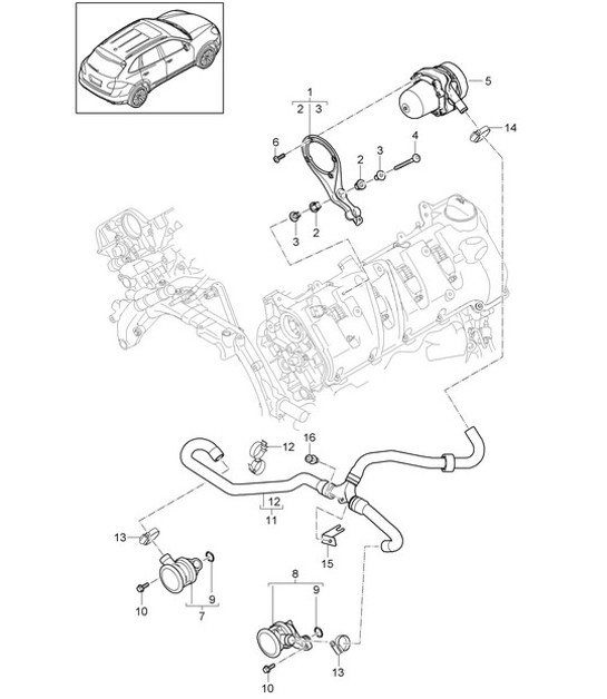 Diagram 108-000 Porsche 997 MKII GT2 RS 2011-13 Engine