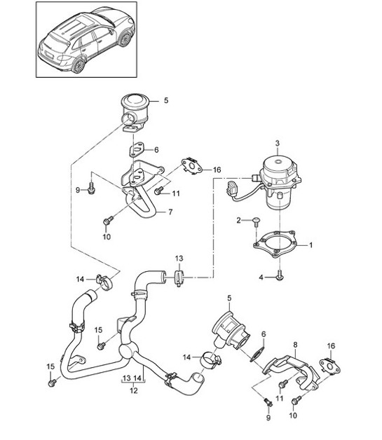 Diagram 108-005 Porsche 944 2.5L 8V 1982-87 