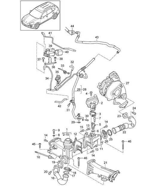 Diagram 108-060 Porsche 997 MKII GT2 RS 2011-13 Engine