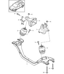 Attrezzatura di sollevamento motore - INFERIORE - (Modello: 5502,CEYA) Cayenne 92A (958) 3.6L 2011-18
