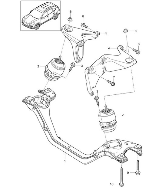 Diagram 109-060 Porsche Boxster 981 Spyder 3.8L 2016 Motor