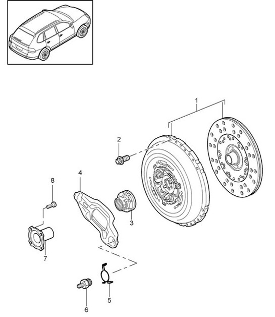 Diagram 301-000 Porsche 993 (911) C2 1994-97 Transmission