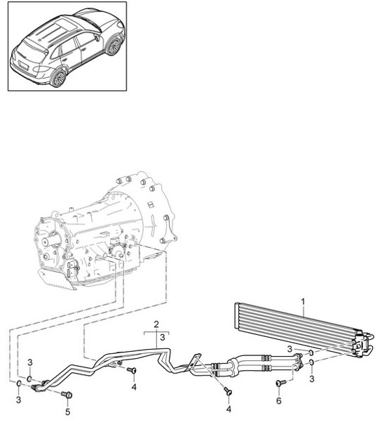 Diagram 360-040 Porsche 993 (911) C4S 1994-97 Transmission