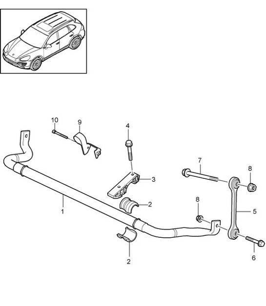 Diagram 402-010 Porsche 944 2.5L 8V 1982-87 