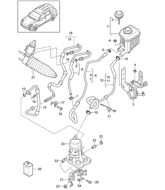 Diagram 403-019 Porsche 944 2.5L 8V 1982-87 