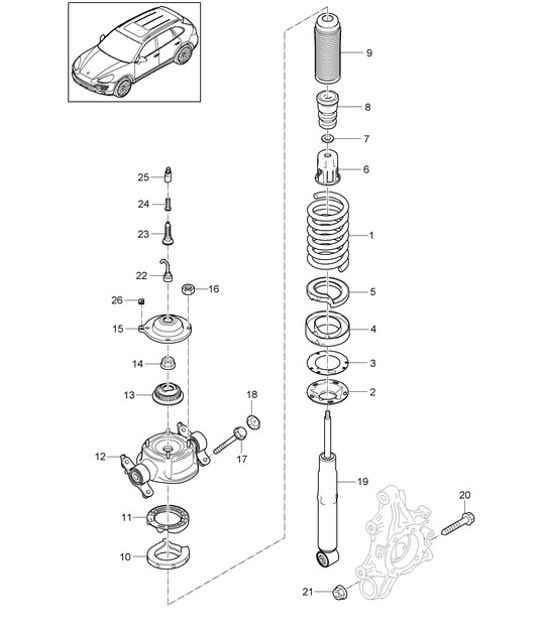 Diagram 502-000 Porsche 911 & 912 (1965-1989) Rear Axle