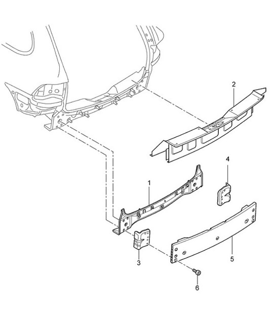 Diagram 801-032 Porsche Boxster 986/987/981 (1997-2016) Body