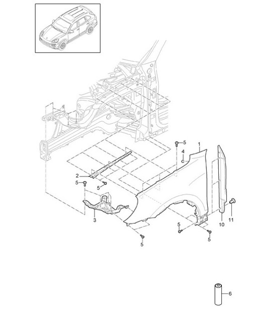 Diagram 801-042 Porsche Panamera 971 MK1 (2017-2020) 