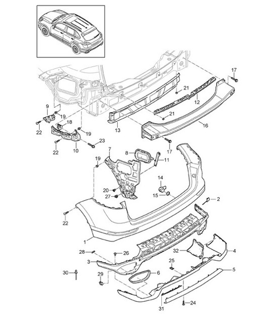 Diagram 802-060 Porsche 911 & 912 (1965-1989) Body