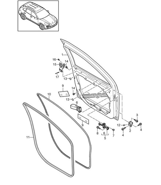 Diagram 804-000 Porsche 911 & 912 (1965-1989) Body